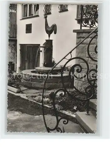 Erdhausen Kuenstlerhaus Lenz Treppenaufgang Brunnen Kat. Gladenbach