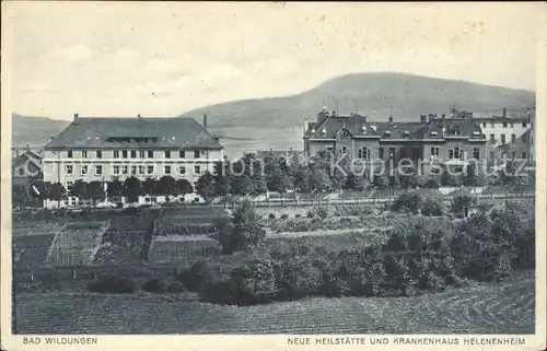 Bad Wildungen Neue Heilstaette Krankenhaus Helenenheim Kat. Bad Wildungen