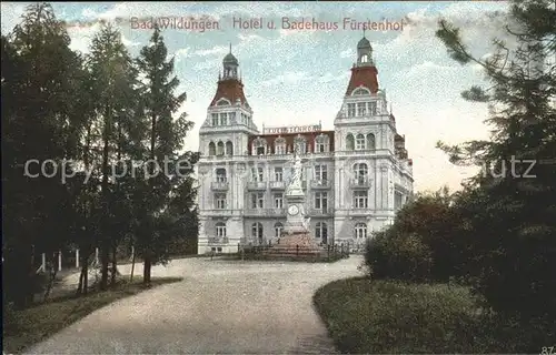 Bad Wildungen Hotel Badehaus Fuerstenhof Kat. Bad Wildungen