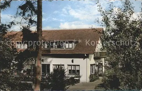 Bruchhausen Hoexter Cafe Restaurant Pension Haus Silberteich Kat. Hoexter