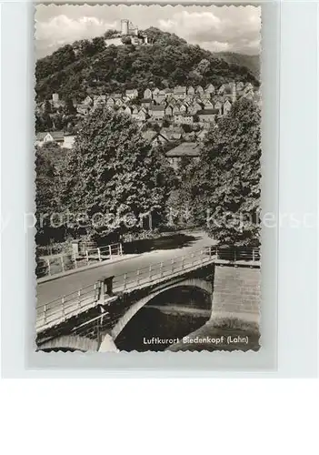 Biedenkopf Bruecke Burg Stadt Kat. Biedenkopf