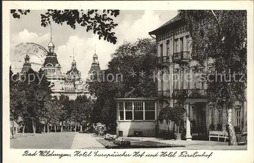 Bad Wildungen Hotel Europaeischer Hof und Hotel Fuerstenhof Kat. Bad Wildungen