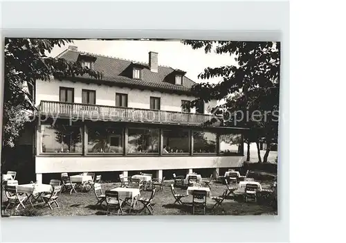 Schwarzenborn Knuell Hotel Bogler Haus Gartenterrasse Kat. Schwarzenborn