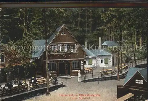 Wehlen Sachsen Restaurant im Uttewaldergrund Kat. Wehlen