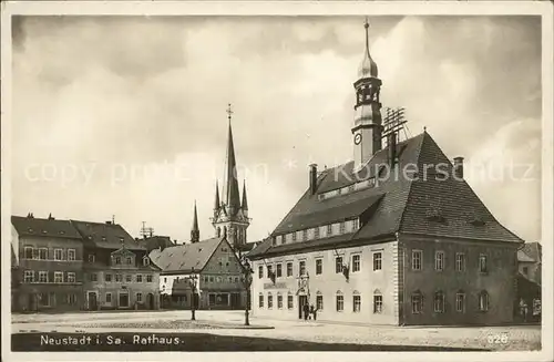 Neustadt Sachsen Rathaus Kat. Neustadt Sachsen