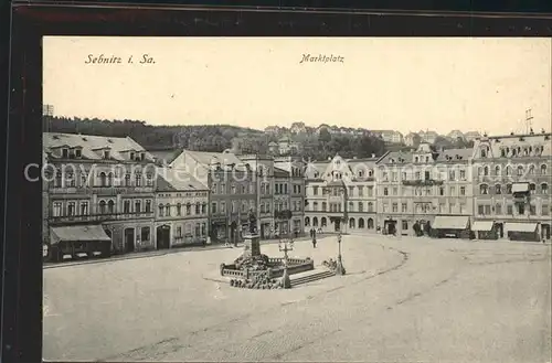 Sebnitz Marktplatz Denkmal Kat. Sebnitz