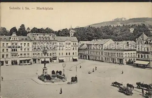 Sebnitz Marktplatz Bismarckdenkmal Kat. Sebnitz