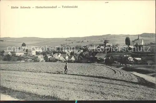 Hinterhermsdorf Totalansicht Kat. Sebnitz