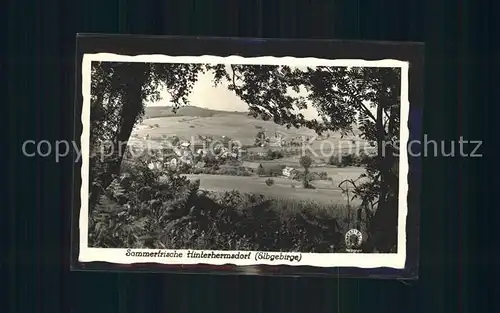 Hinterhermsdorf Panorama Sommerfrische Kat. Sebnitz