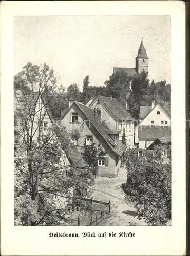 Veitsbronn Blick auf die Kirche Kat. Veitsbronn