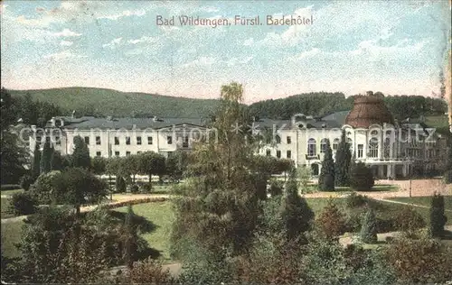 Bad Wildungen Fuerstl Badehotel  Kat. Bad Wildungen