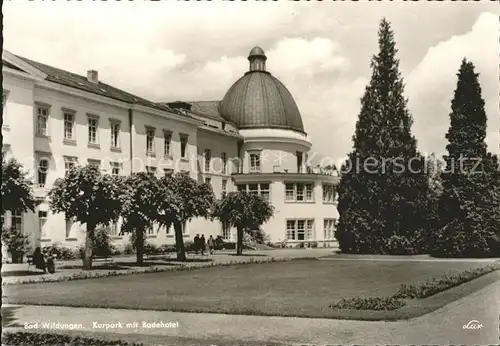 Bad Wildungen Kurpark Badehotel  Kat. Bad Wildungen