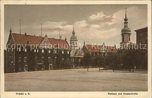 Riesa Sachsen Rathaus Klosterkirche  Kat. Riesa