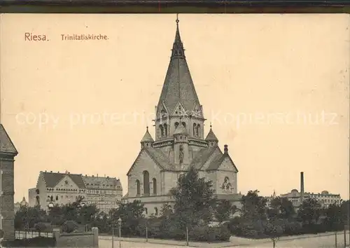 Riesa Sachsen Trinitatiskirche  Kat. Riesa