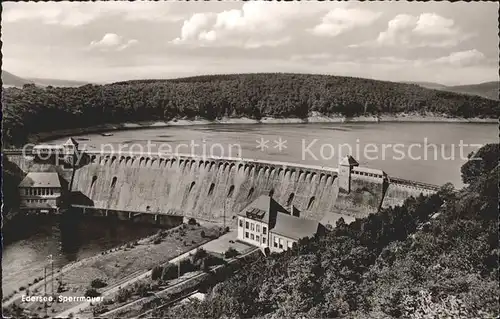 Edersee Sperrmauer Edertalsperre Stausee Kat. Edertal