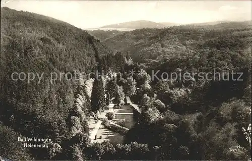 Bad Wildungen Panorama Helenental Kat. Bad Wildungen