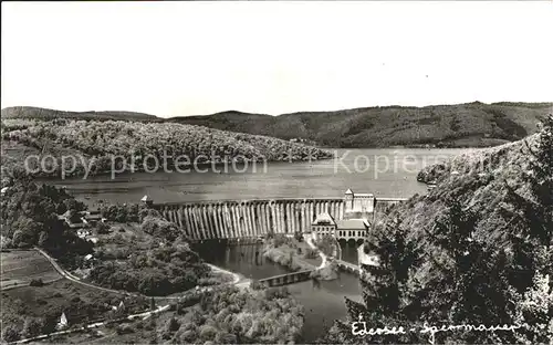 Waldeck Edersee Edertalsperre Sperrmauer Kat. Edertal