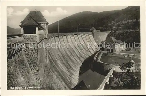 Edersee Sperrmauer Edertalsperre Kat. Edertal