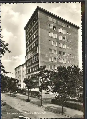 Bad Wildungen Westend Sanatorium Kat. Bad Wildungen