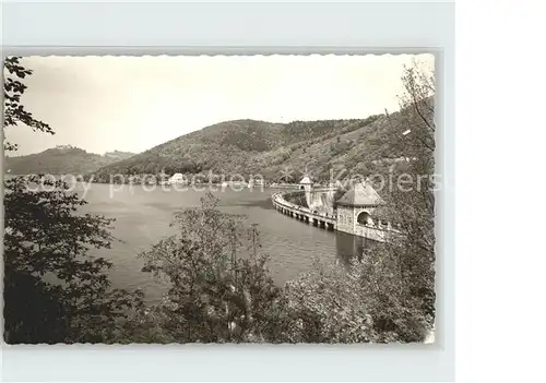 Edersee Sperrmauer Edertalsperre Stausee Schloss Waldeck Kat. Edertal