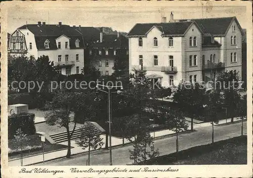 Bad Wildungen Verwaltungsgebaeude und Pensionshaus Kat. Bad Wildungen