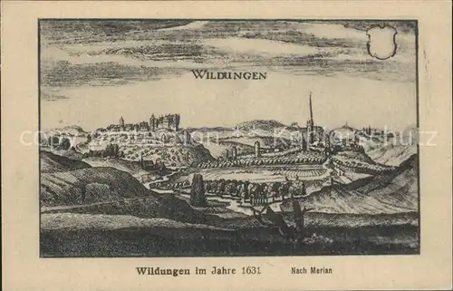 Bad Wildungen Stadtansicht Kuenstlerkarte Kat. Bad Wildungen