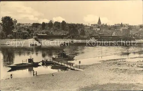 Riesa Sachsen An der Faehre Kat. Riesa