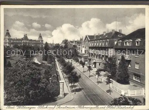 Bad Wildungen Sanatorium Helenenquelle Hotel Fuerstenhof Kat. Bad Wildungen