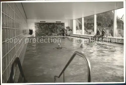 Reinhardshausen Sanatorium Hallenbad Kat. Bad Wildungen