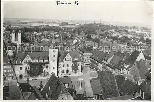 Freiberg Sachsen Gesamtansicht mit Petrikirche Kat. Freiberg