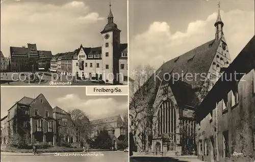 Freiberg Sachsen Obermarkt Studentenwohnheim Dom Kat. Freiberg