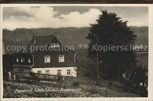 Papstdorf Finkenbaude Kat. Gohrisch