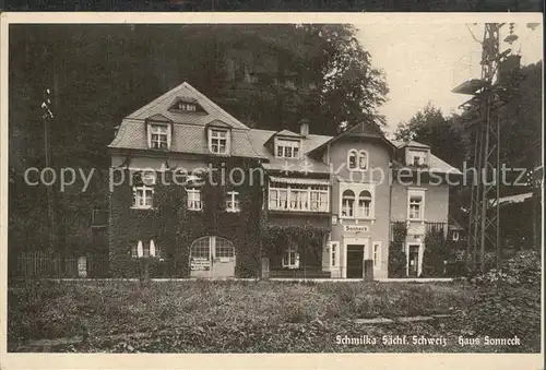 Schmilka Haus Sonneck Kat. Bad Schandau