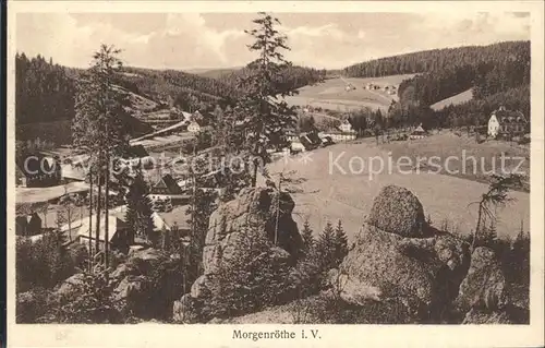 Morgenroethe Rautenkranz Blick ins Tal Felsen Kat. Morgenroethe Rautenkranz