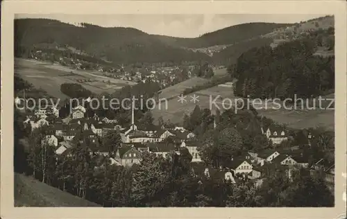 Brunndoebra Gesamtansicht mit Georgenthal Kat. Klingenthal Sachsen