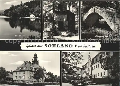 Sohland Spree Stausee HO Gaststaette Grenzbaude Himmelsbruecke Heilstaette Rathaus Kat. Sohland Spree