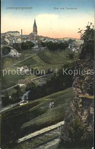 Johanngeorgenstadt Blick von Carolastein Kat. Johanngeorgenstadt