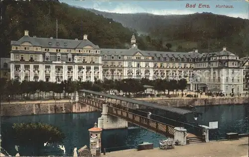 Bad Ems Kurhaus Bruecke Kat. Bad Ems