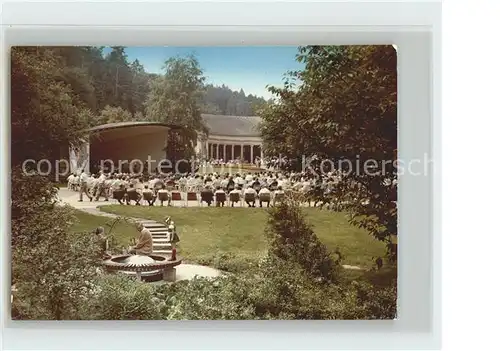 Bad Wildungen Kurpark mit Georg Viktor Quelle Konzertpavillon Kat. Bad Wildungen