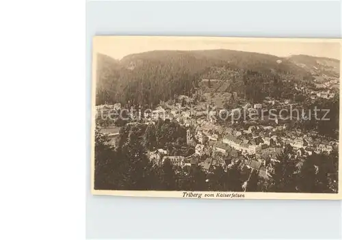 Triberg Schwarzwald Blick vom Kaiserfelsen  Kat. Triberg im Schwarzwald