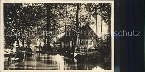 Lehde Spreewald Idyll Wasserstrasse Kat. Luebbenau Spreewald