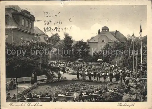 Oberschlema Erzgebirge Kurkonzert Radiumbad Kat. Bad Schlema