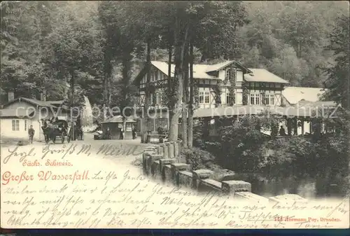 Bad Schandau Grosser Wasserfall Kat. Bad Schandau