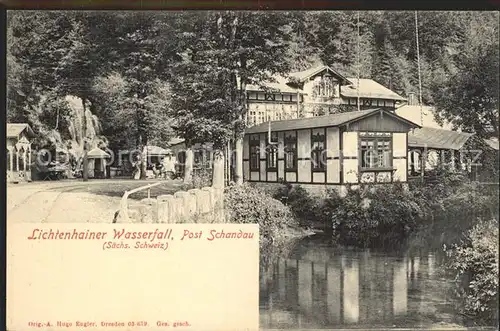 Bad Schandau Lichtenhainer Wasserfall Kat. Bad Schandau