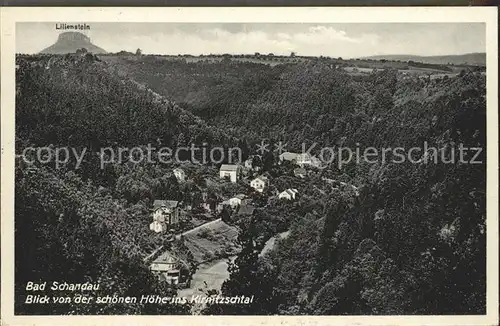 Bad Schandau mit Kirnitzschtal und Lilienstein Kat. Bad Schandau