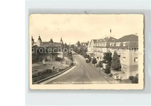 Bad Wildungen Sanatorium Helenenquelle Hotel Fuerstenhof Kat. Bad Wildungen