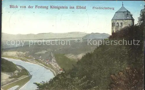 Koenigstein Saechsische Schweiz Friedrichsburg  Kat. Koenigstein Saechsische Schweiz