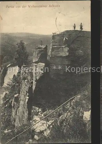 Wolkenstein Erzgebirge Wolkensteiner Schweiz  Kat. Wolkenstein