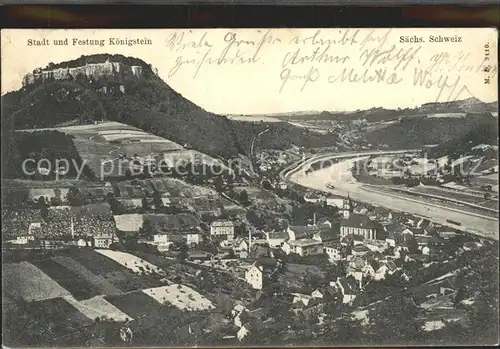 Koenigstein Saechsische Schweiz Festung  Kat. Koenigstein Saechsische Schweiz