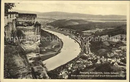 Koenigstein Saechsische Schweiz Festung  Kat. Koenigstein Saechsische Schweiz